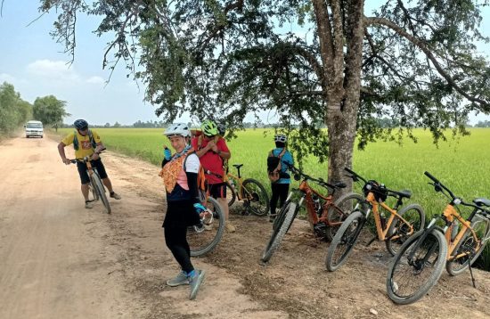 Group bike tour with Vana Adventure Travel.